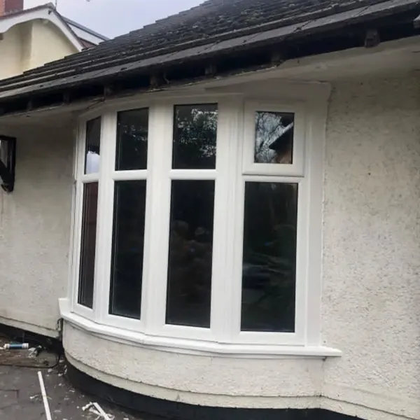 White bay window on a bungalow